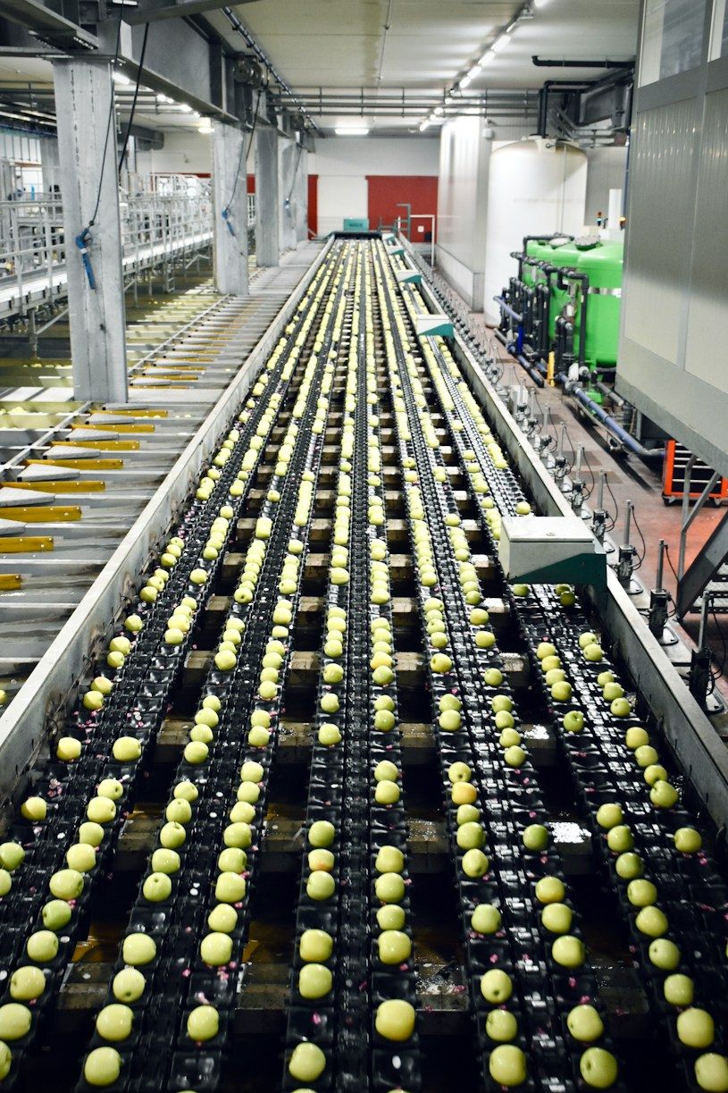 Abfüllanlage in einer Produktionslinie