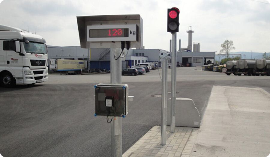 Fahrzeugwaage mit Terminal